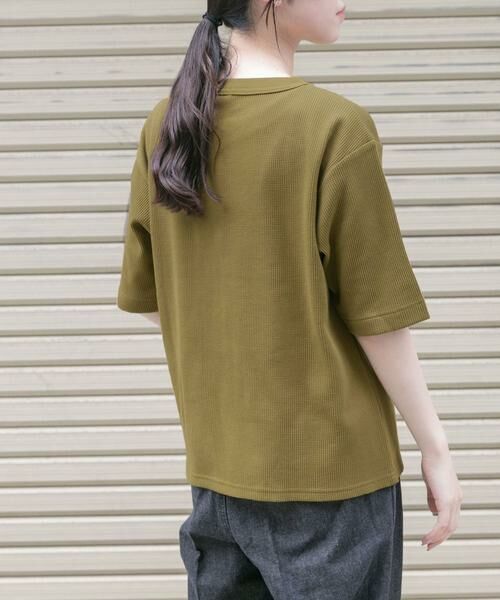 URBAN RESEARCH DOORS / アーバンリサーチ ドアーズ Tシャツ | FORK&SPOON　ミニワッフル5分袖Tシャツ | 詳細12