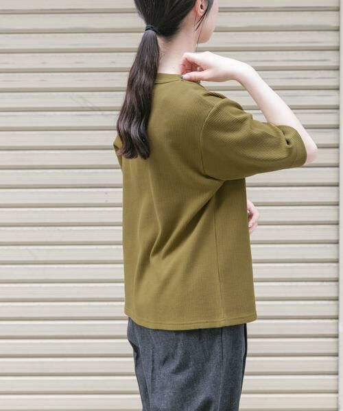 URBAN RESEARCH DOORS / アーバンリサーチ ドアーズ Tシャツ | FORK&SPOON　ミニワッフル5分袖Tシャツ | 詳細13