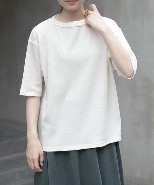 URBAN RESEARCH DOORS / アーバンリサーチ ドアーズ Tシャツ | FORK&SPOON　ミニワッフル5分袖Tシャツ | 詳細18