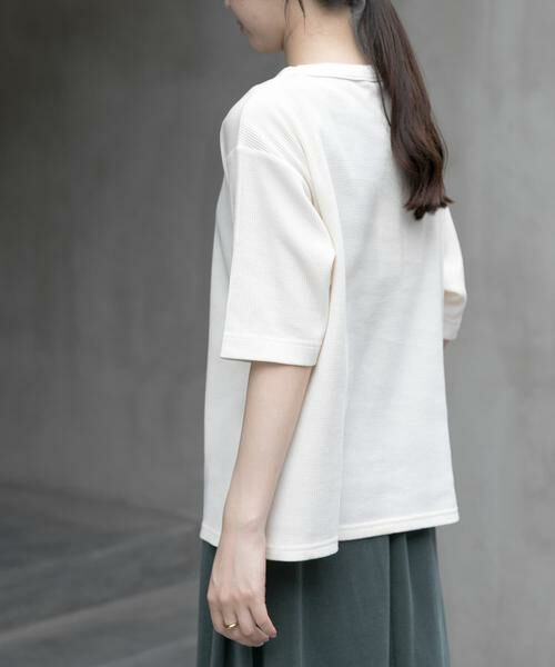 URBAN RESEARCH DOORS / アーバンリサーチ ドアーズ Tシャツ | FORK&SPOON　ミニワッフル5分袖Tシャツ | 詳細20