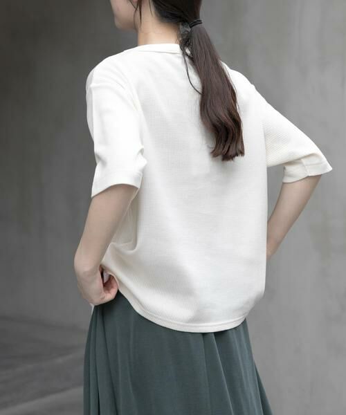 URBAN RESEARCH DOORS / アーバンリサーチ ドアーズ Tシャツ | FORK&SPOON　ミニワッフル5分袖Tシャツ | 詳細21