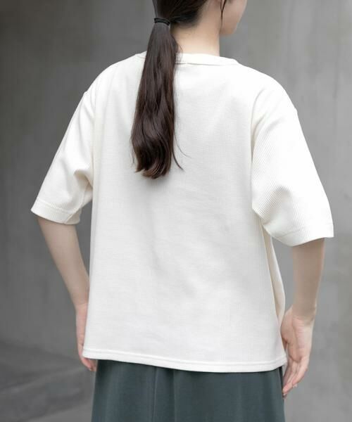 URBAN RESEARCH DOORS / アーバンリサーチ ドアーズ Tシャツ | FORK&SPOON　ミニワッフル5分袖Tシャツ | 詳細22