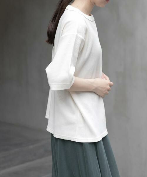 URBAN RESEARCH DOORS / アーバンリサーチ ドアーズ Tシャツ | FORK&SPOON　ミニワッフル5分袖Tシャツ | 詳細23