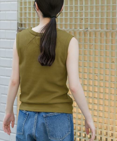 URBAN RESEARCH DOORS / アーバンリサーチ ドアーズ Tシャツ | FORK&SPOON　ミニワッフルノースリーブTシャツ | 詳細4