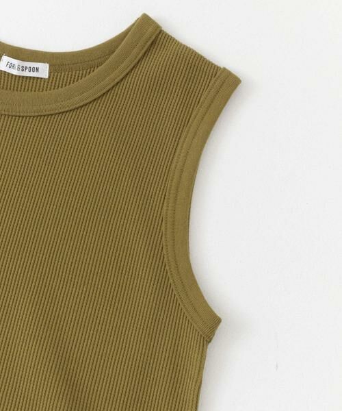 URBAN RESEARCH DOORS / アーバンリサーチ ドアーズ Tシャツ | FORK&SPOON　ミニワッフルノースリーブTシャツ | 詳細8