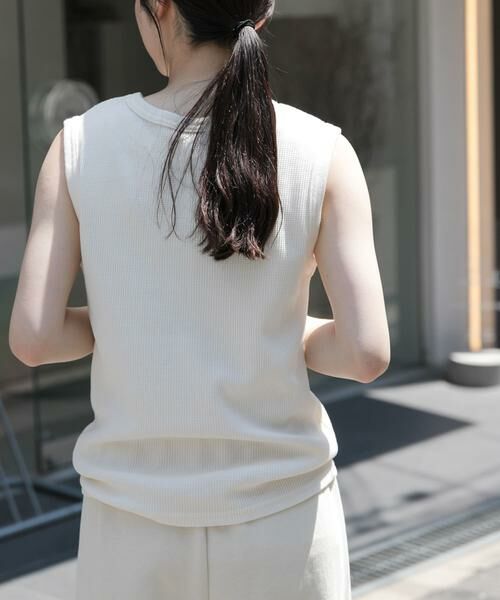 URBAN RESEARCH DOORS / アーバンリサーチ ドアーズ Tシャツ | FORK&SPOON　ミニワッフルノースリーブTシャツ | 詳細11