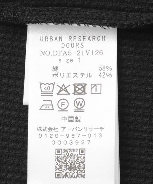 URBAN RESEARCH DOORS / アーバンリサーチ ドアーズ Tシャツ | FORK&SPOON　ミニワッフルノースリーブTシャツ | 詳細30