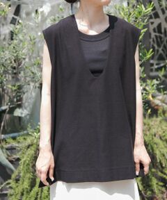 URBAN RESEARCH DOORS / アーバンリサーチ ドアーズ ベスト | FORK&SPOON　ジャガードUネックベスト