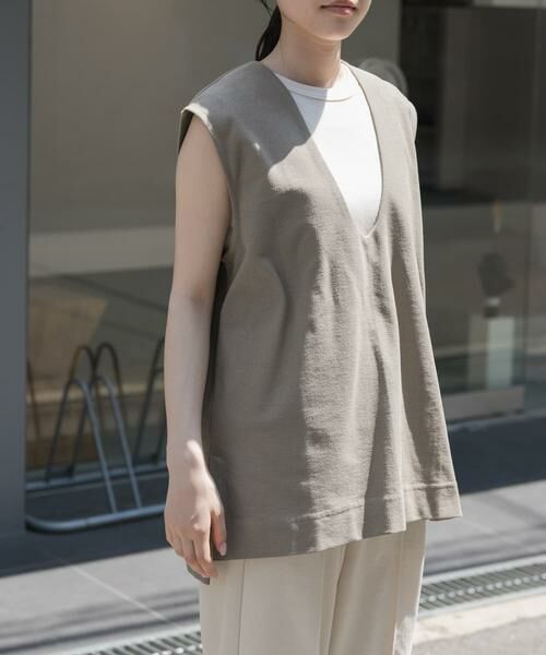 URBAN RESEARCH DOORS / アーバンリサーチ ドアーズ ベスト | FORK&SPOON　ジャガードUネックベスト | 詳細5