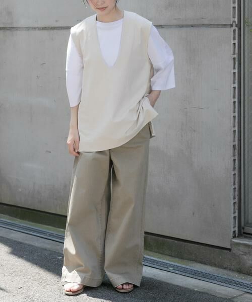 URBAN RESEARCH DOORS / アーバンリサーチ ドアーズ ベスト | FORK&SPOON　ジャガードUネックベスト | 詳細22