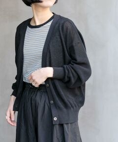 URBAN RESEARCH DOORS / アーバンリサーチ ドアーズ カーディガン・ボレロ | FORK&SPOON　ペーパーニットカーディガン