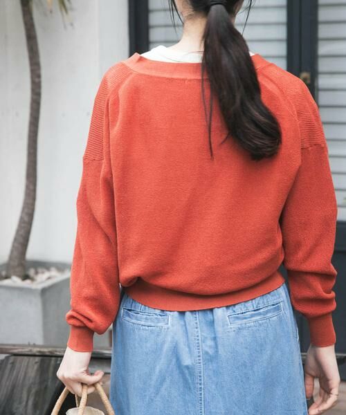 URBAN RESEARCH DOORS / アーバンリサーチ ドアーズ カーディガン・ボレロ | FORK&SPOON　ペーパーニットカーディガン | 詳細3