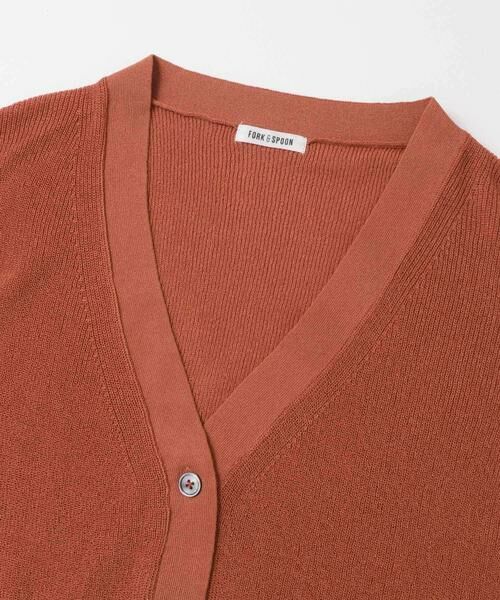 URBAN RESEARCH DOORS / アーバンリサーチ ドアーズ カーディガン・ボレロ | FORK&SPOON　ペーパーニットカーディガン | 詳細8