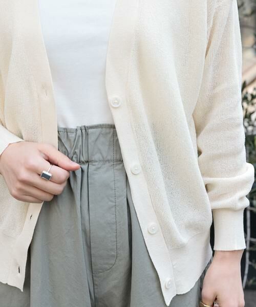 URBAN RESEARCH DOORS / アーバンリサーチ ドアーズ カーディガン・ボレロ | FORK&SPOON　ペーパーニットカーディガン | 詳細17