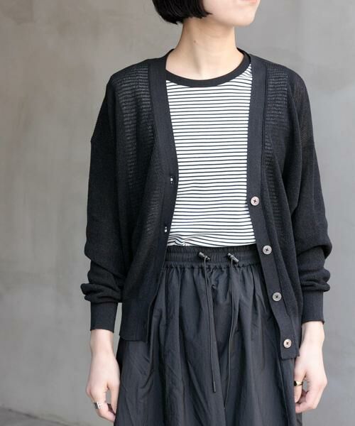 URBAN RESEARCH DOORS / アーバンリサーチ ドアーズ カーディガン・ボレロ | FORK&SPOON　ペーパーニットカーディガン | 詳細21