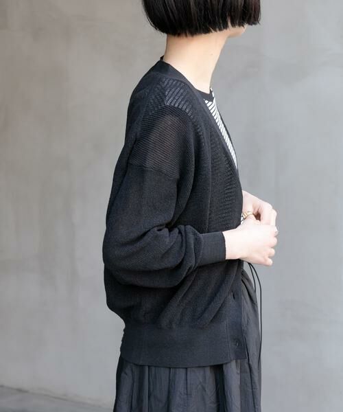 URBAN RESEARCH DOORS / アーバンリサーチ ドアーズ カーディガン・ボレロ | FORK&SPOON　ペーパーニットカーディガン | 詳細23