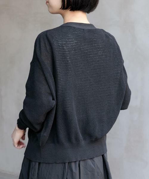 URBAN RESEARCH DOORS / アーバンリサーチ ドアーズ カーディガン・ボレロ | FORK&SPOON　ペーパーニットカーディガン | 詳細24