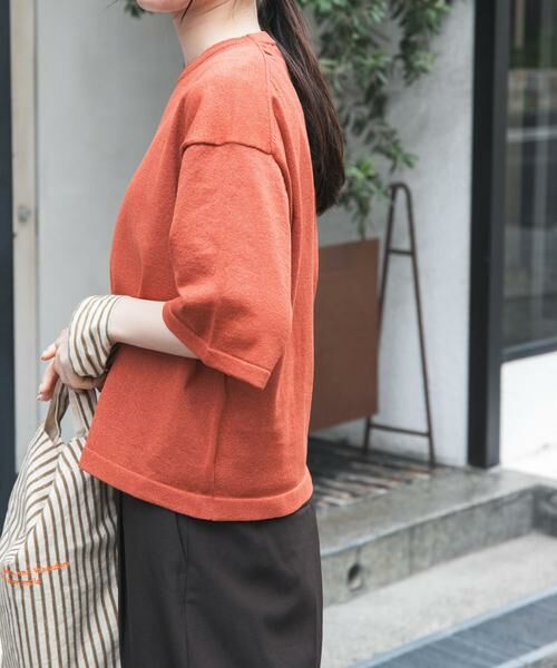 URBAN RESEARCH DOORS / アーバンリサーチ ドアーズ ニット・セーター | FORK&SPOON　ペーパーニットTシャツ | 詳細2