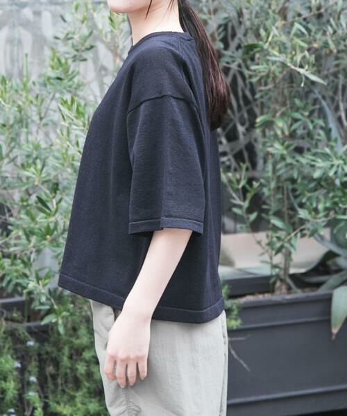 URBAN RESEARCH DOORS / アーバンリサーチ ドアーズ ニット・セーター | FORK&SPOON　ペーパーニットTシャツ | 詳細20