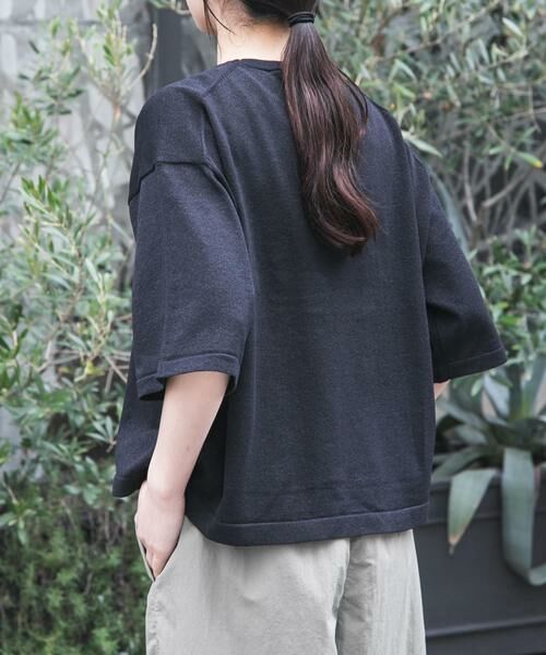 URBAN RESEARCH DOORS / アーバンリサーチ ドアーズ ニット・セーター | FORK&SPOON　ペーパーニットTシャツ | 詳細21