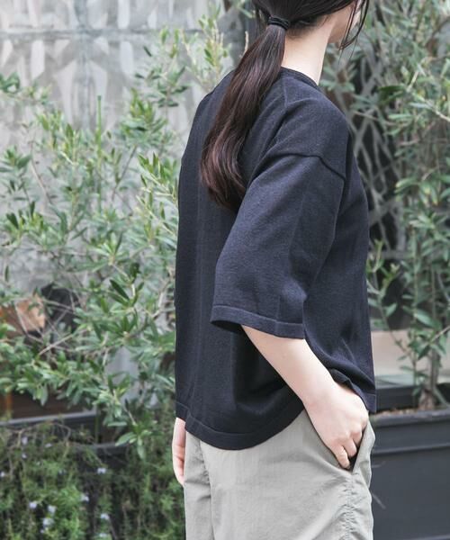 URBAN RESEARCH DOORS / アーバンリサーチ ドアーズ ニット・セーター | FORK&SPOON　ペーパーニットTシャツ | 詳細23