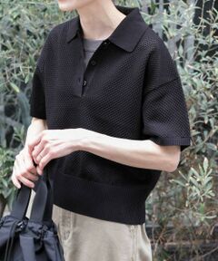 URBAN RESEARCH DOORS / アーバンリサーチ ドアーズ ニット・セーター | FORK&SPOON　メッシュパターンニットポロシャツ