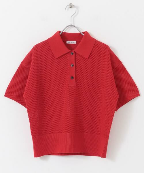 URBAN RESEARCH DOORS / アーバンリサーチ ドアーズ ニット・セーター | FORK&SPOON　メッシュパターンニットポロシャツ | 詳細10