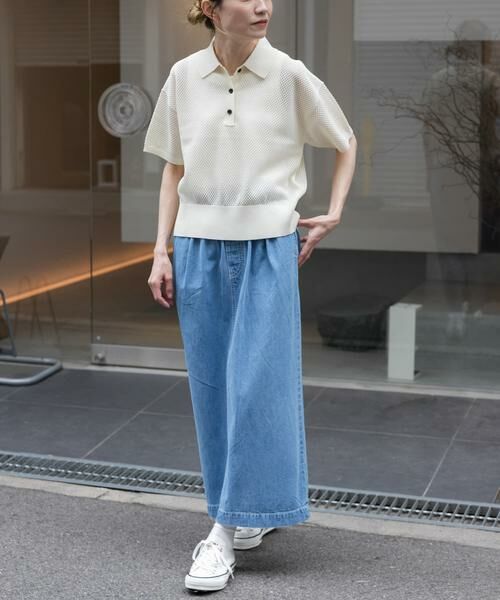 URBAN RESEARCH DOORS / アーバンリサーチ ドアーズ ニット・セーター | FORK&SPOON　メッシュパターンニットポロシャツ | 詳細23