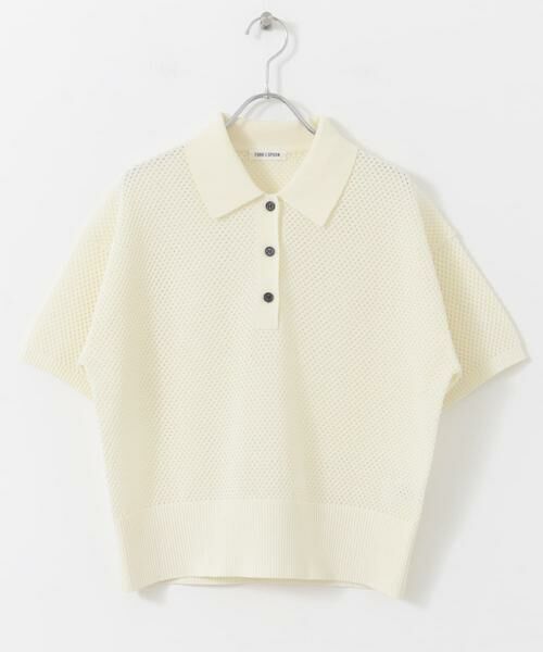 URBAN RESEARCH DOORS / アーバンリサーチ ドアーズ ニット・セーター | FORK&SPOON　メッシュパターンニットポロシャツ | 詳細24