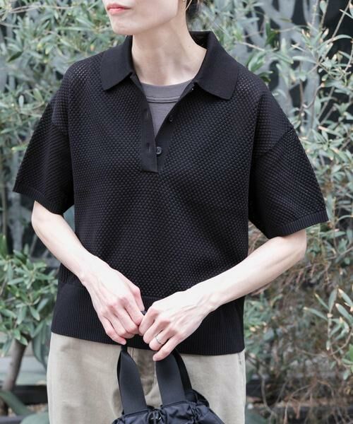 URBAN RESEARCH DOORS / アーバンリサーチ ドアーズ ニット・セーター | FORK&SPOON　メッシュパターンニットポロシャツ | 詳細27