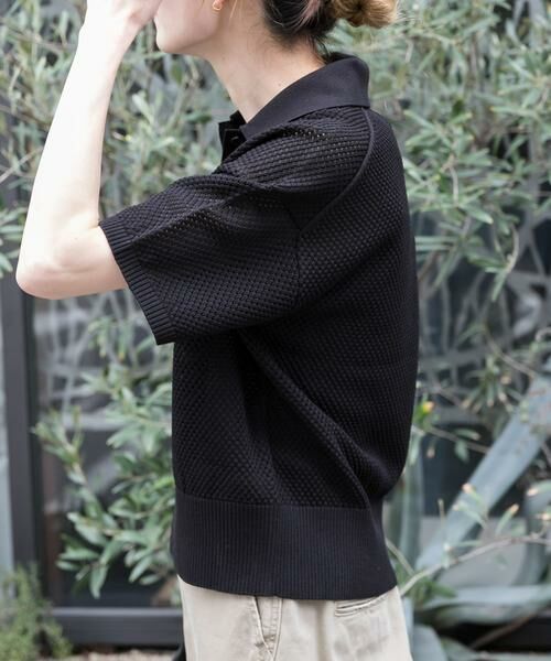 URBAN RESEARCH DOORS / アーバンリサーチ ドアーズ ニット・セーター | FORK&SPOON　メッシュパターンニットポロシャツ | 詳細28