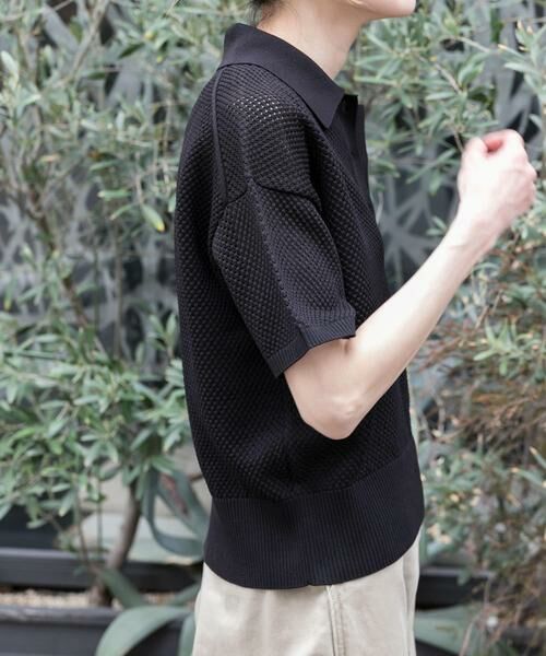 URBAN RESEARCH DOORS / アーバンリサーチ ドアーズ ニット・セーター | FORK&SPOON　メッシュパターンニットポロシャツ | 詳細30