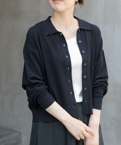 URBAN RESEARCH DOORS / アーバンリサーチ ドアーズ カーディガン・ボレロ | FORK&SPOON　ニットポロカーディガン