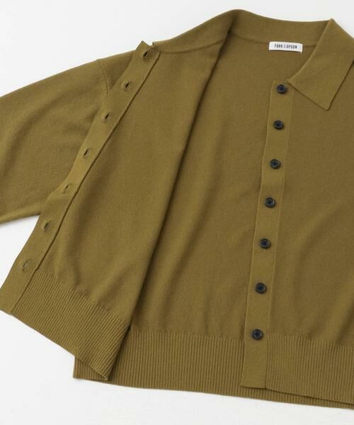 URBAN RESEARCH DOORS / アーバンリサーチ ドアーズ カーディガン・ボレロ | FORK&SPOON　ニットポロカーディガン | 詳細10