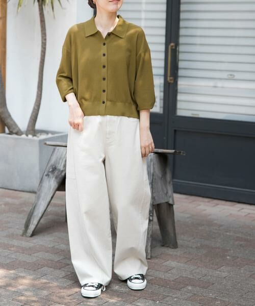 URBAN RESEARCH DOORS / アーバンリサーチ ドアーズ カーディガン・ボレロ | FORK&SPOON　ニットポロカーディガン | 詳細8