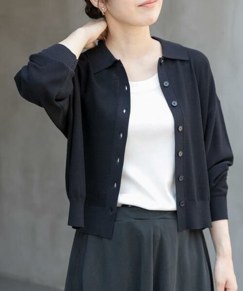 URBAN RESEARCH DOORS / アーバンリサーチ ドアーズ カーディガン・ボレロ | FORK&SPOON　ニットポロカーディガン | 詳細22