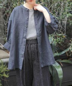 URBAN RESEARCH DOORS / アーバンリサーチ ドアーズ シャツ・ブラウス | FORK&SPOON　コットンリネンギャザースリーブシャツ