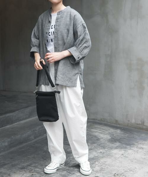 URBAN RESEARCH DOORS / アーバンリサーチ ドアーズ シャツ・ブラウス | FORK&SPOON　コットンリネンギャザースリーブシャツ | 詳細5