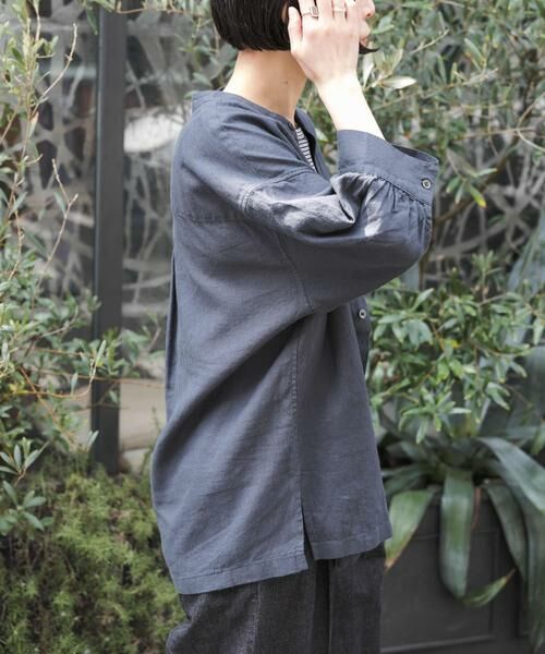 URBAN RESEARCH DOORS / アーバンリサーチ ドアーズ シャツ・ブラウス | FORK&SPOON　コットンリネンギャザースリーブシャツ | 詳細9