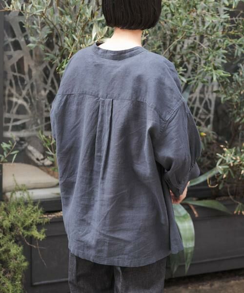 URBAN RESEARCH DOORS / アーバンリサーチ ドアーズ シャツ・ブラウス | FORK&SPOON　コットンリネンギャザースリーブシャツ | 詳細10