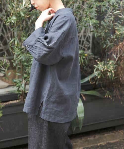 URBAN RESEARCH DOORS / アーバンリサーチ ドアーズ シャツ・ブラウス | FORK&SPOON　コットンリネンギャザースリーブシャツ | 詳細12