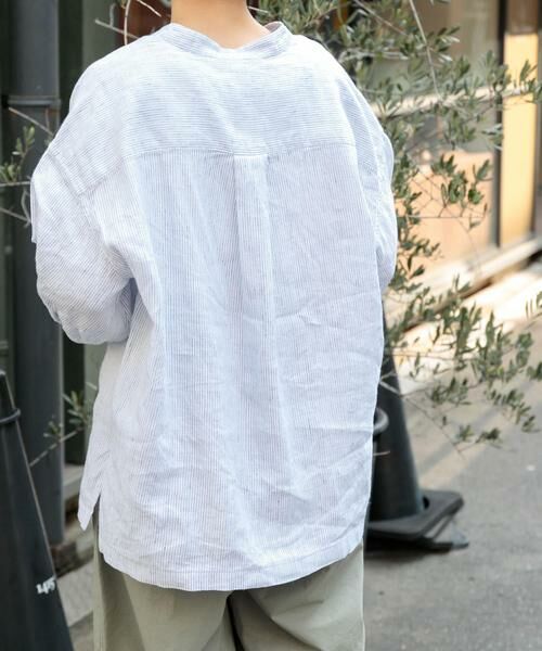 URBAN RESEARCH DOORS / アーバンリサーチ ドアーズ シャツ・ブラウス | FORK&SPOON　コットンリネンギャザースリーブシャツ | 詳細18
