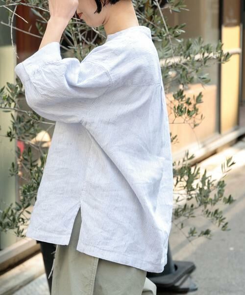 URBAN RESEARCH DOORS / アーバンリサーチ ドアーズ シャツ・ブラウス | FORK&SPOON　コットンリネンギャザースリーブシャツ | 詳細20