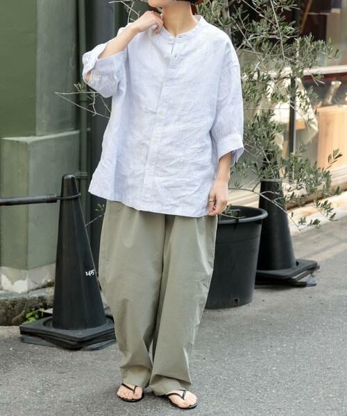 URBAN RESEARCH DOORS / アーバンリサーチ ドアーズ シャツ・ブラウス | FORK&SPOON　コットンリネンギャザースリーブシャツ | 詳細22