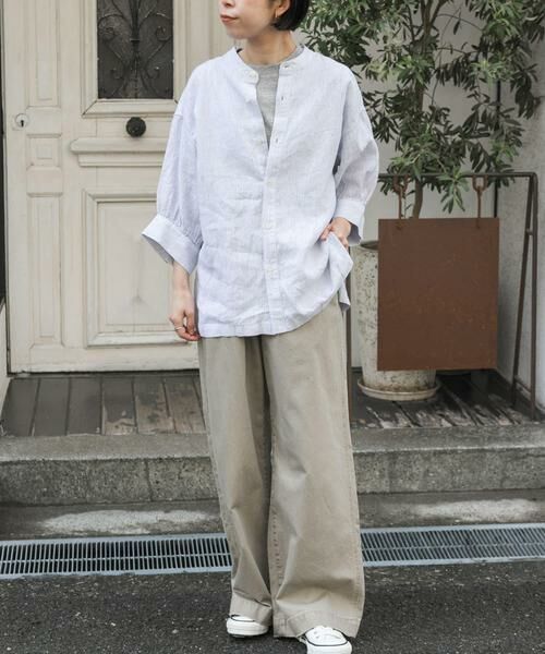 URBAN RESEARCH DOORS / アーバンリサーチ ドアーズ シャツ・ブラウス | FORK&SPOON　コットンリネンギャザースリーブシャツ | 詳細23