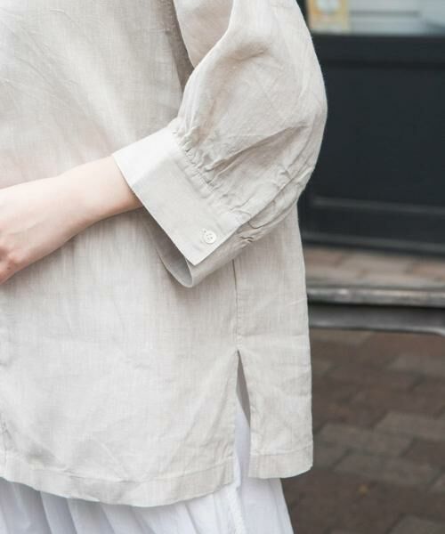 URBAN RESEARCH DOORS / アーバンリサーチ ドアーズ シャツ・ブラウス | FORK&SPOON　コットンリネンギャザースリーブシャツ | 詳細26