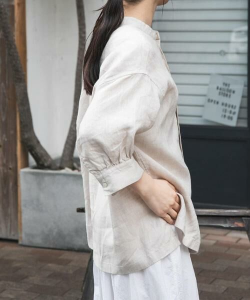 URBAN RESEARCH DOORS / アーバンリサーチ ドアーズ シャツ・ブラウス | FORK&SPOON　コットンリネンギャザースリーブシャツ | 詳細28
