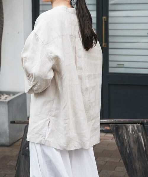 URBAN RESEARCH DOORS / アーバンリサーチ ドアーズ シャツ・ブラウス | FORK&SPOON　コットンリネンギャザースリーブシャツ | 詳細30
