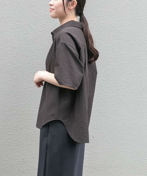 URBAN RESEARCH DOORS / アーバンリサーチ ドアーズ シャツ・ブラウス | FORK&SPOON　アニヴェンサッカーシャツ | 詳細3