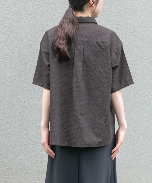 URBAN RESEARCH DOORS / アーバンリサーチ ドアーズ シャツ・ブラウス | FORK&SPOON　アニヴェンサッカーシャツ | 詳細4